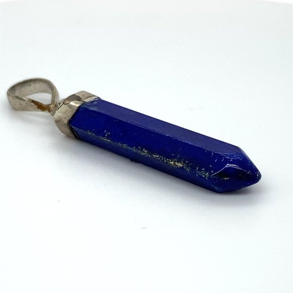 Lapis Lazuli 19.95ct Solid 925 Sterling Silver Pendant - Picture 6 of 7